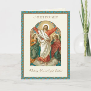 Cartes Pour Fêtes Annuelles Pâques Religieux Résurrection Jésus Chrétien Holi
