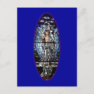Cartes Pour Fêtes Annuelles Pâques : Résurrection du Vitrail du Christ