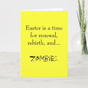 Cartes Pour Fêtes Annuelles Pâques… un moment pour des zombis