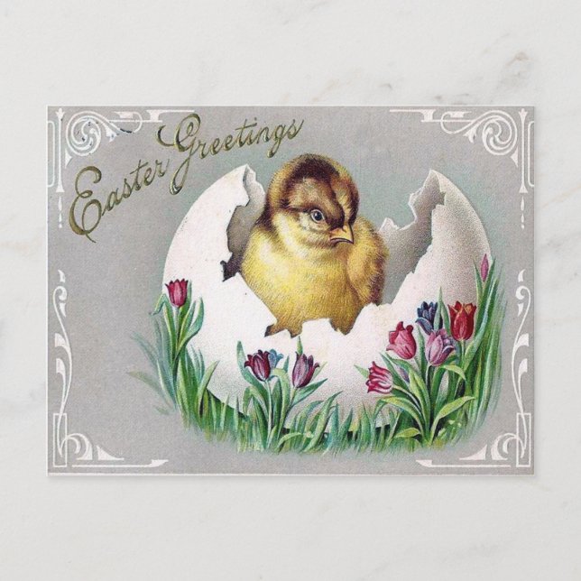 Cartes Pour Fêtes Annuelles Pâques victorienne (Devant)