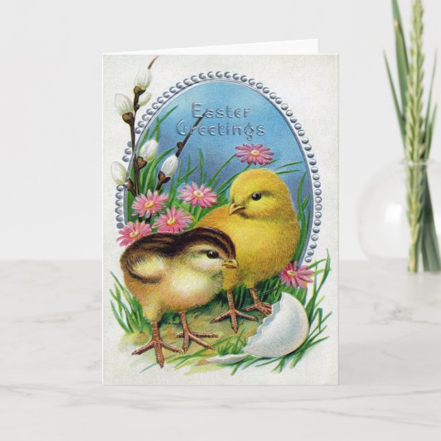 Cartes Pour Fêtes Annuelles Pâques victoriennes (Devant)