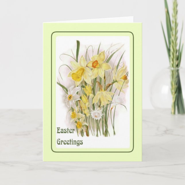 Cartes Pour Fêtes Annuelles Pâques vintage (Devant)