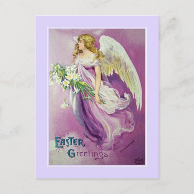 Cartes Pour Fêtes Annuelles Pâques vintage (Devant)