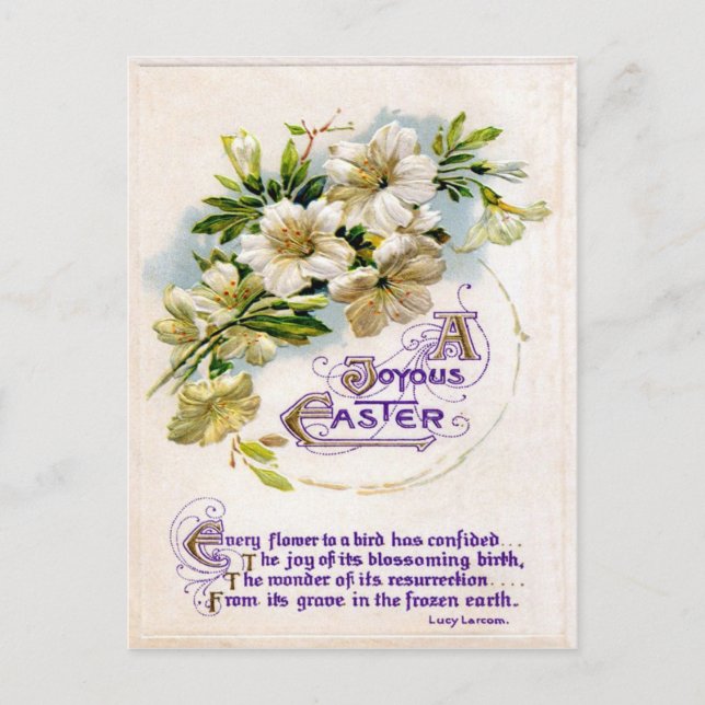 Cartes Pour Fêtes Annuelles Pâques vintage (Devant)