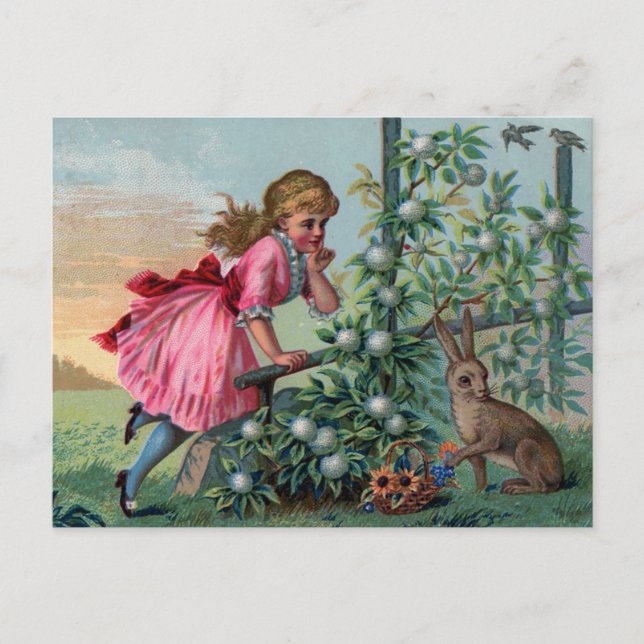 Cartes Pour Fêtes Annuelles Pâques vintage (Devant)