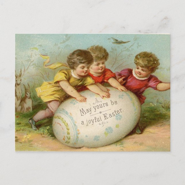 Cartes Pour Fêtes Annuelles Pâques vintage (Devant)