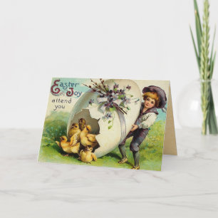Cartes Pour Fêtes Annuelles Pâques vintage