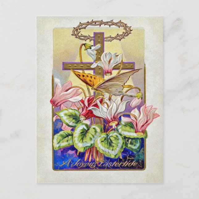 Cartes Pour Fêtes Annuelles Pâques vintage (Devant)