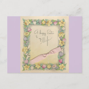 Cartes Pour Fêtes Annuelles Pâques vintages pour l'épouse "Mario"