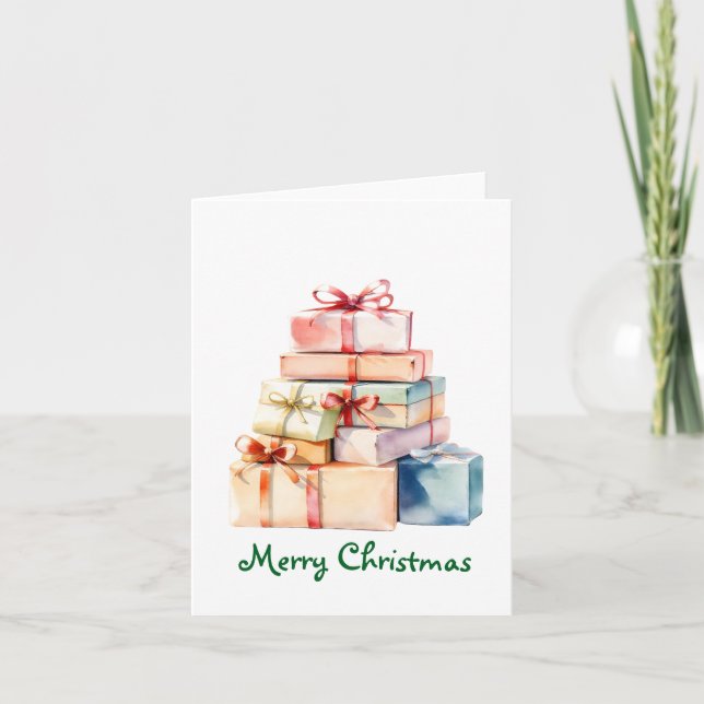Cartes Pour Fêtes Annuelles Paquets de Noël (Devant)