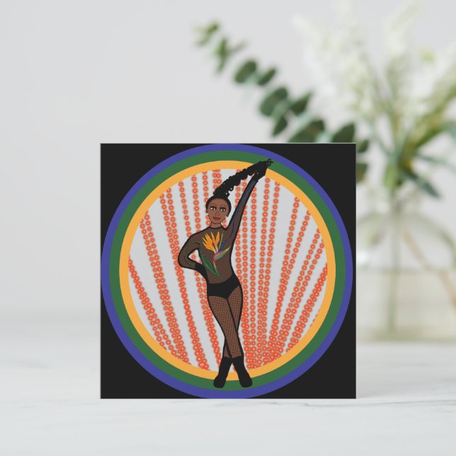 Cartes Pour Fêtes Annuelles Paradise Dancer A Holiday Card (Debout devant)
