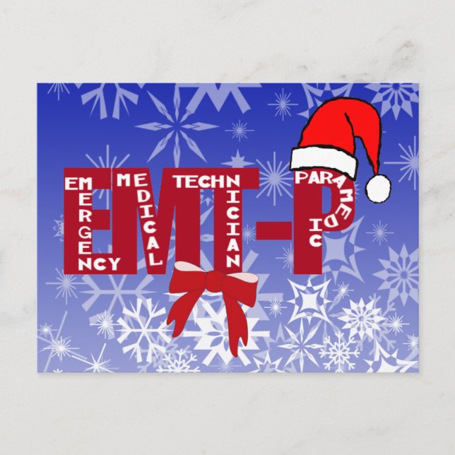 Cartes Pour Fêtes Annuelles Paramètre EMT-P de Noël Père Noël (Devant)