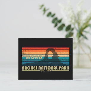 Cartes Pour Fêtes Annuelles Parc national de Arches vintage Moab Utah