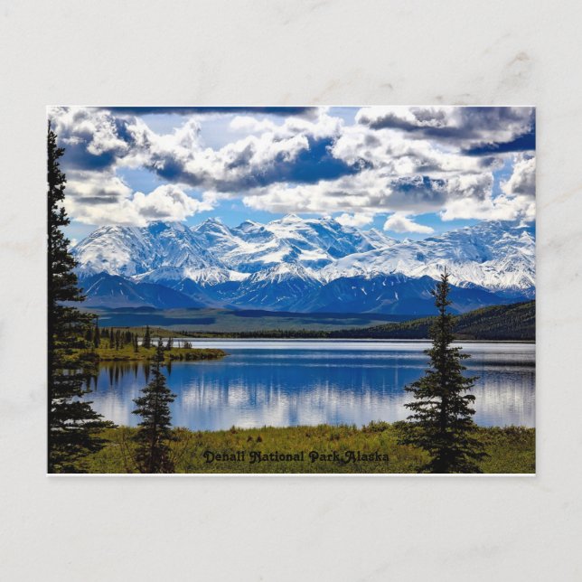 Cartes Pour Fêtes Annuelles Parc national de Denali, Alaska (Devant)