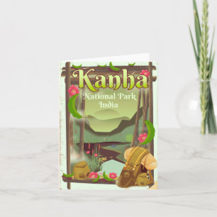 Cartes Pour Fêtes Annuelles Parc national de Kanha Inde