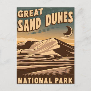 Cartes Pour Fêtes Annuelles Parc national des Great Sand Dunes Nuit magique
