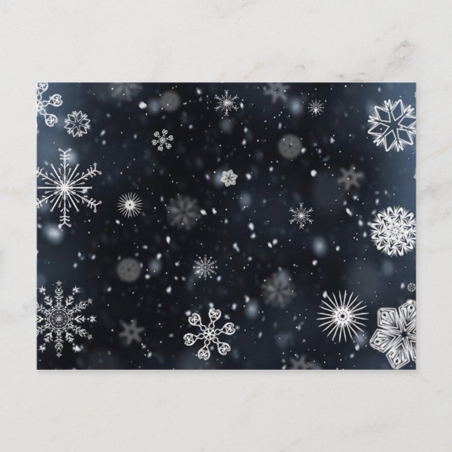 Cartes Pour Fêtes Annuelles Parfait Snowflakes pour Noël (Devant)
