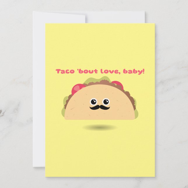 Cartes Pour Fêtes Annuelles Parlons d'amour bébé Saint-Valentin (Devant)