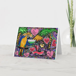 Cartes Pour Fêtes Annuelles Parrot de la Saint-Valentin