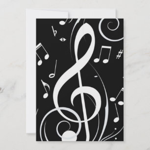 CARTES POUR FÊTES ANNUELLES ***PARTI DE SURPRISE DE L'AMOUREUX DE LA MUSIQUE