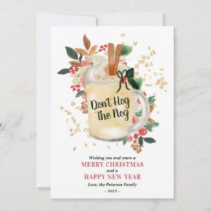 Cartes Pour Fêtes Annuelles Parties scintillant de Noël Joyeux moderne amusant