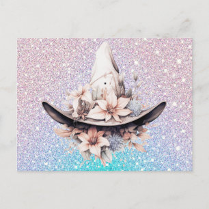 Cartes Pour Fêtes Annuelles Parties scintillant des fleurs Casquettes de sorci