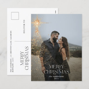 Cartes Pour Fêtes Annuelles parties scintillant d'or scintiller joyeux photo d
