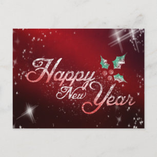 Cartes Pour Fêtes Annuelles Parties scintillant Feu d'artifice Bonne année 201