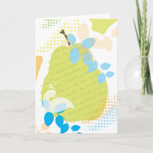 Cartes Pour Fêtes Annuelles Partridge in a Pear Tree Christmas Grey Card