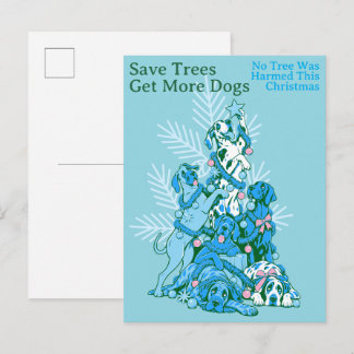 Cartes Pour Fêtes Annuelles Pas d'arbre blessé Grand Danois Noël