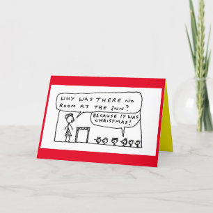 Cartes Pour Fêtes Annuelles Pas De Chambre Au Carton De Noël De L'Inn