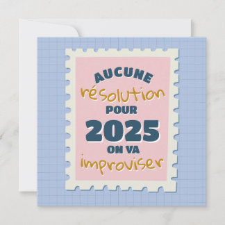 Cartes Pour Fêtes Annuelles Pas de résolution cette année