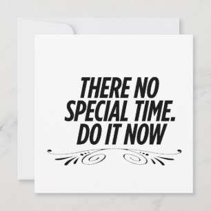 Cartes Pour Fêtes Annuelles Pas De Temps Parfait - Citation De Typographie Mot