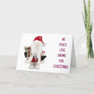 CARTES POUR FÊTES ANNUELLES *PAS D'ENDROIT COMME GNOME POUR NOËL*