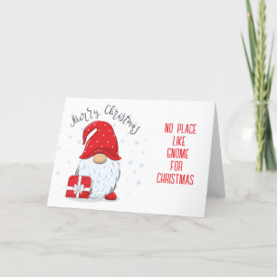 CARTES POUR FÊTES ANNUELLES *PAS D'ENDROIT COMME GNOME POUR NOËL*
