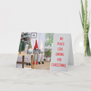 CARTES POUR FÊTES ANNUELLES *PAS D'ENDROIT COMME GNOME POUR NOËL*