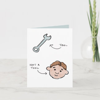 Cartes Pour Fêtes Annuelles Pas un outil pour la fête des pères - clé - Thomas