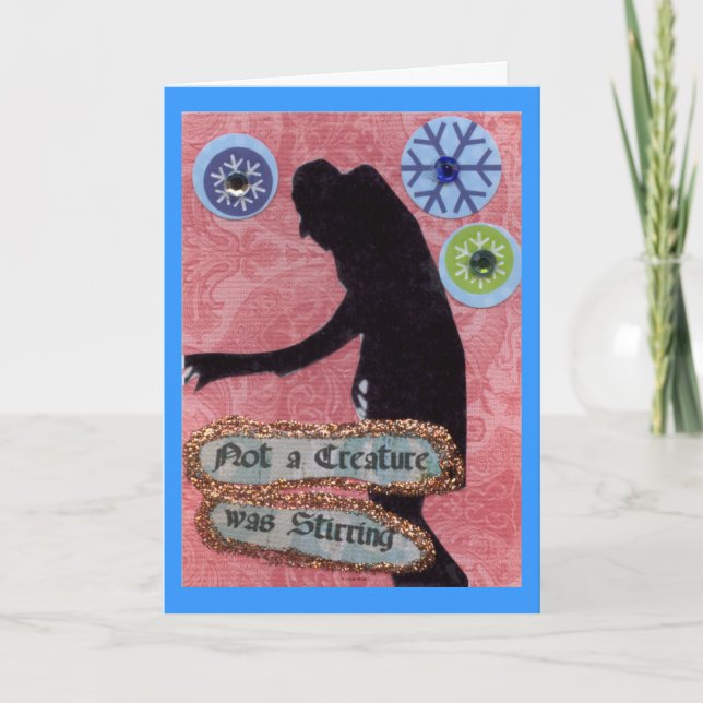 Cartes Pour Fêtes Annuelles Pas une créature remuait (Devant)
