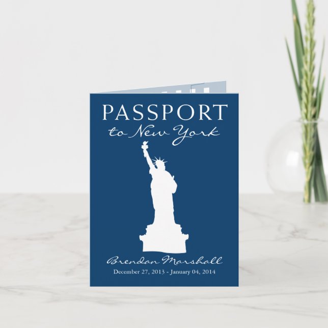 Cartes Pour Fêtes Annuelles Passeport d'hiver de New York City (Devant)