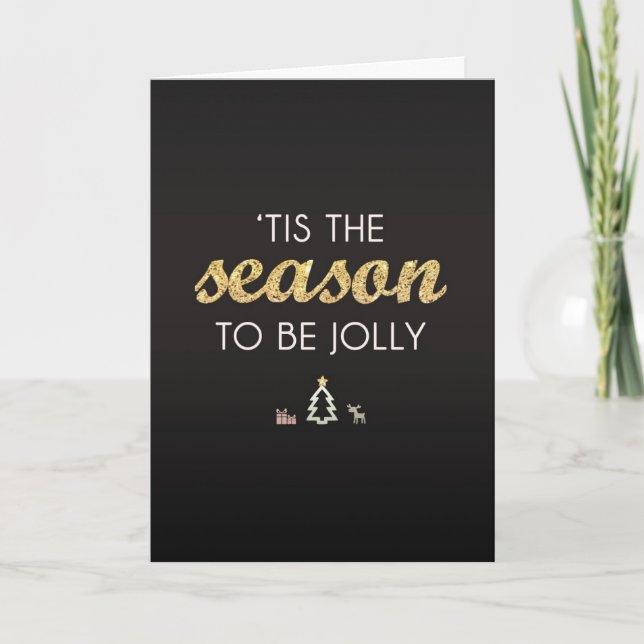 CARTES POUR FÊTES ANNUELLES PASSER NOËL AVEC *VOUS* ME FAIRE JOLLY (Devant)