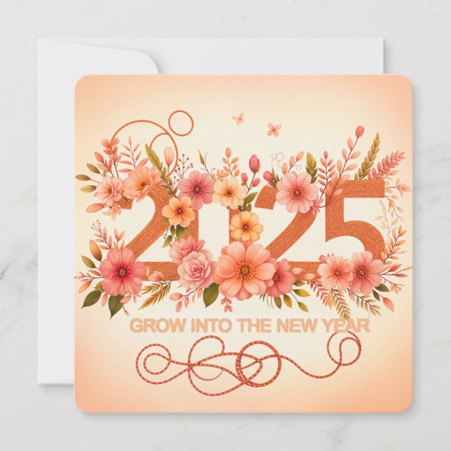 Cartes Pour Fêtes Annuelles Passez à la nouvelle année (Devant)