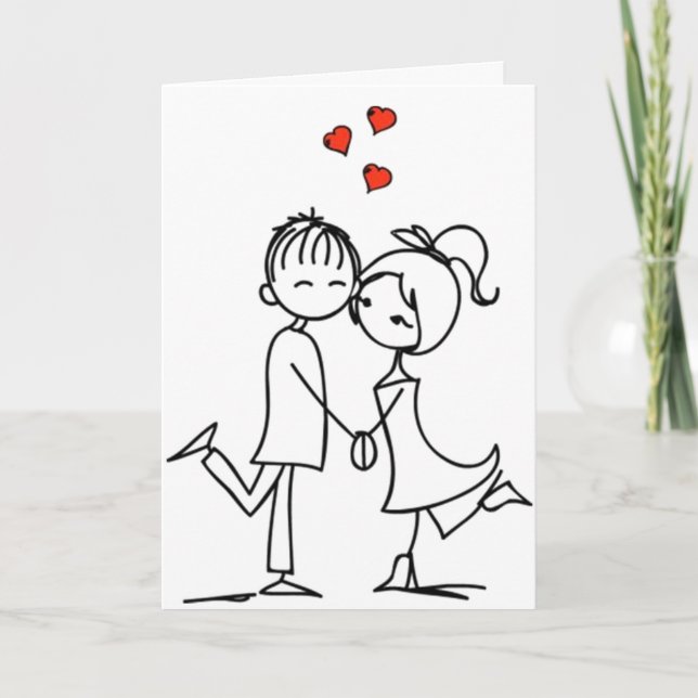CARTES POUR FÊTES ANNUELLES PASSEZ LE RESTE DE MA VIE ****VOUS AIMER**** (Devant)