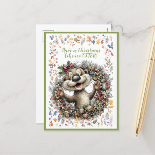 Cartes Pour Fêtes Annuelles Passez un Noël comme aucune LOUTRE !