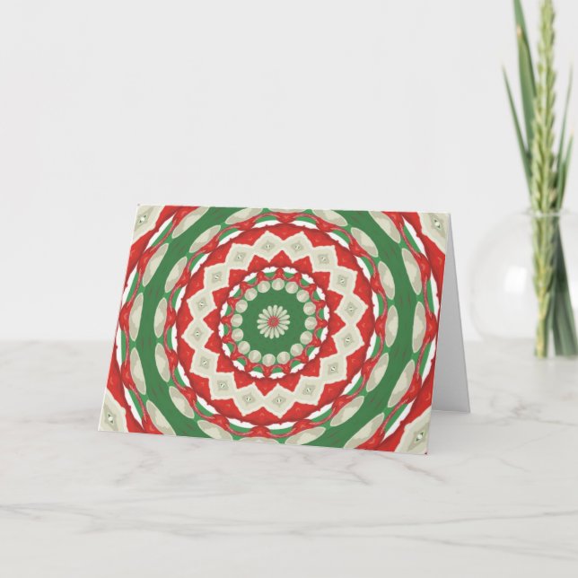 Cartes Pour Fêtes Annuelles Patchwork Noël (Devant)