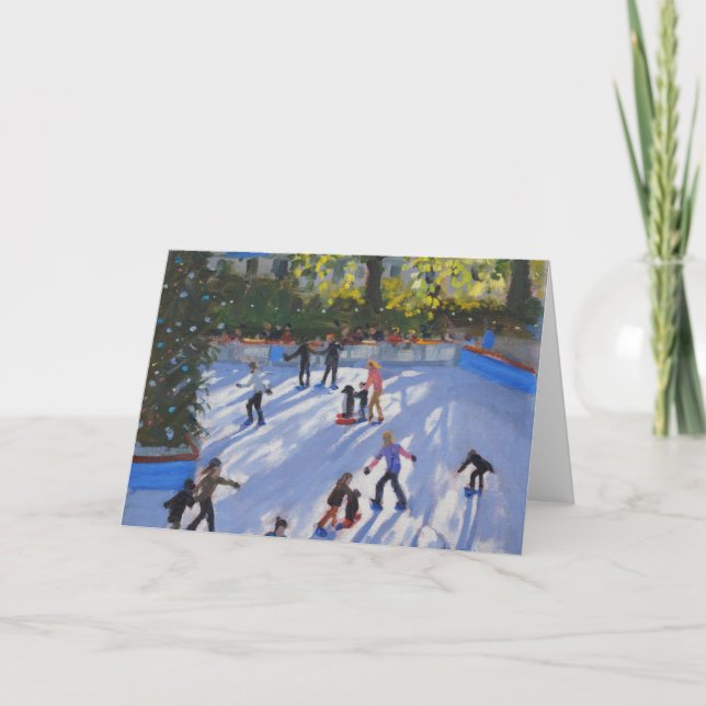 Cartes Pour Fêtes Annuelles Patinage sur glace Musée d'histoire naturelle 2014 (Devant)