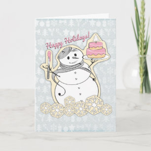 Cartes Pour Fêtes Annuelles pâtissier français artisan pâtissier de Noël