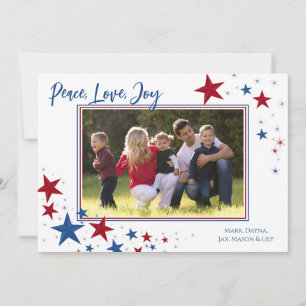 Cartes Pour Fêtes Annuelles Patriotic Holiday Stars Photo