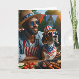 Cartes Pour Fêtes Annuelles Patriotique USA 4 juillet Fête de l'Indépendance