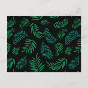 Cartes Pour Fêtes Annuelles Pattern Tropical Leaves