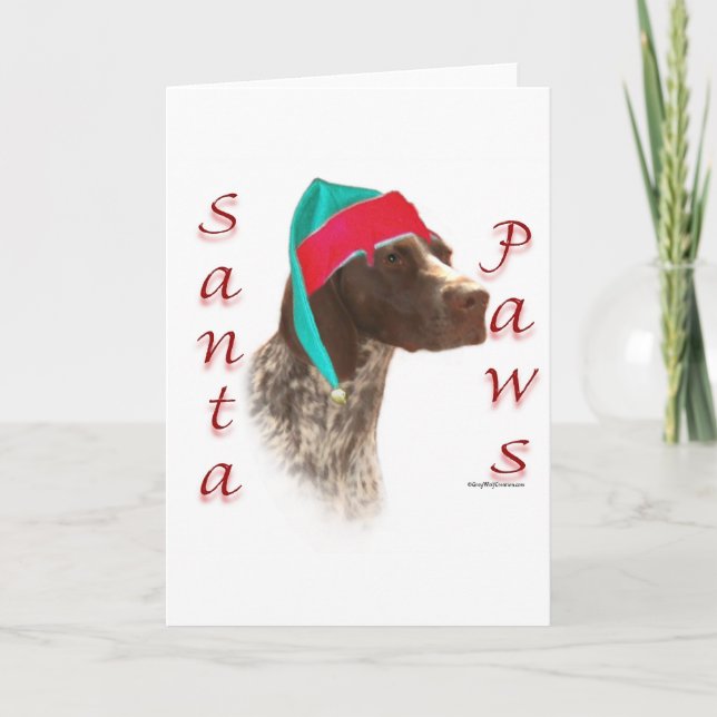 Cartes Pour Fêtes Annuelles Pattes allemandes de Père Noël d'indicateur aux (Devant)